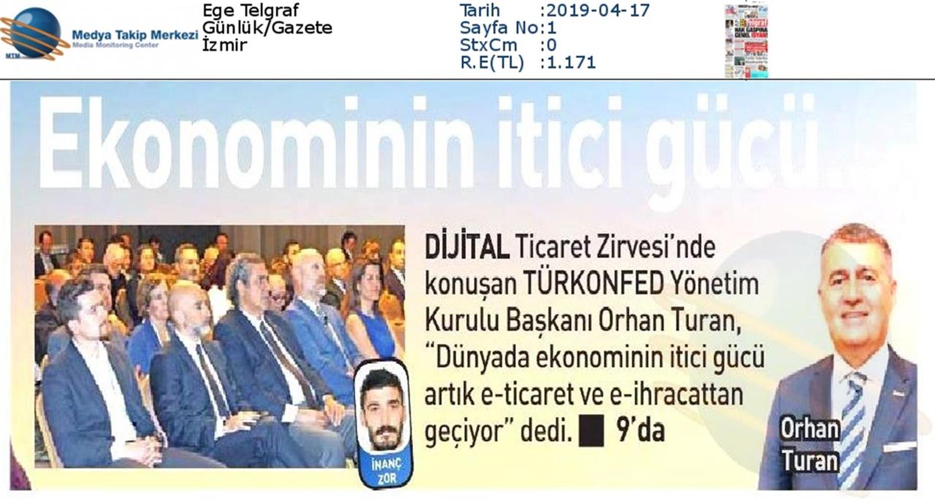 Dijital Ticaret Zirvesi Medya Yansimalari 16 Nisan 2019 Izmir - 24
