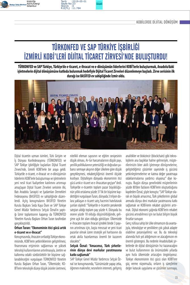 Dijital Ticaret Zirvesi Medya Yansimalari 16 Nisan 2019 Izmir - 26