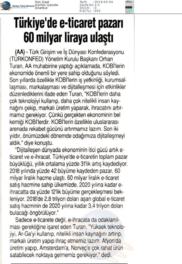 Dijital Ticaret Zirvesi Medya Yansimalari 2 Mayis 2019 Gaziantep - 39