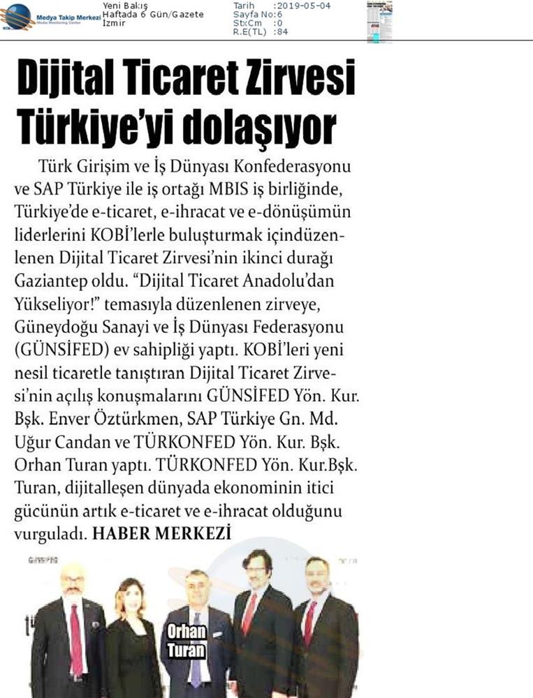 Dijital Ticaret Zirvesi Medya Yansimalari 2 Mayis 2019 Gaziantep - 45