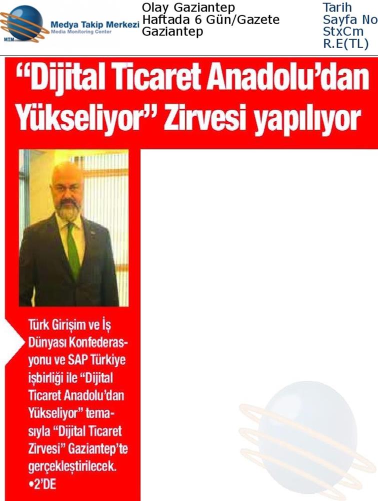 Dijital Ticaret Zirvesi Medya Yansimalari 2 Mayis 2019 Gaziantep - 48