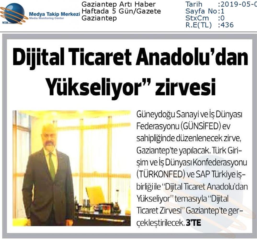 Dijital Ticaret Zirvesi Medya Yansimalari 2 Mayis 2019 Gaziantep - 53