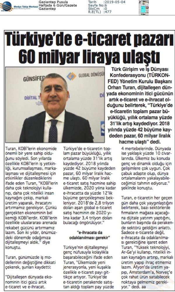 Dijital Ticaret Zirvesi Medya Yansimalari 2 Mayis 2019 Gaziantep - 56
