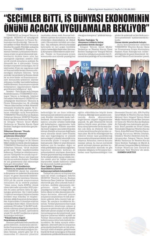 Ekonomi Finans Buluşmalari 30 Mayis 2023 Istanbul - 2