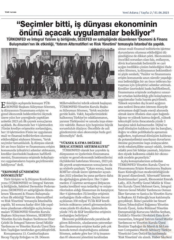 Ekonomi Finans Buluşmalari 30 Mayis 2023 Istanbul - 8