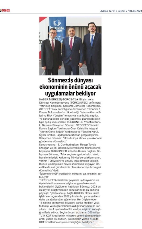 Ekonomi Finans Buluşmalari 30 Mayis 2023 Istanbul - 12