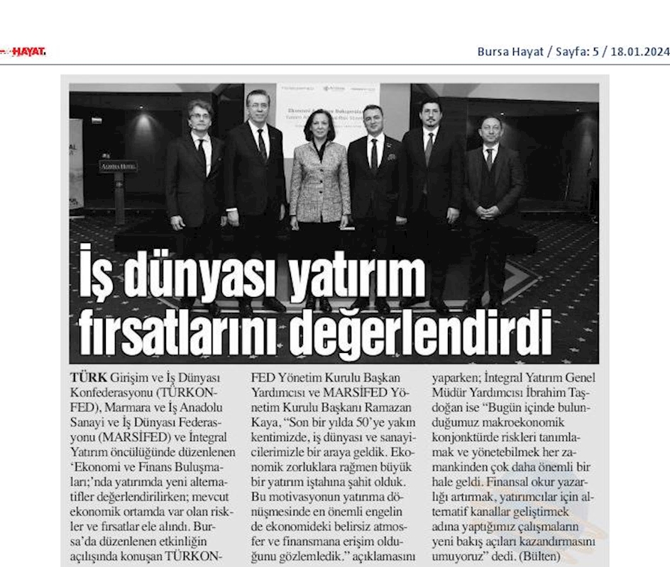 Ekonomi Ve Finans Buluşmalari 16 Ocak 2024 Bursa - 11