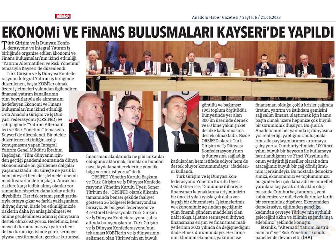 Ekonomi Ve Finans Buluşmalari 20 Haziran 2023 Kayseri - 6