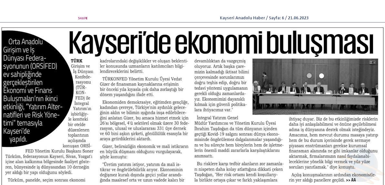 Ekonomi Ve Finans Buluşmalari 20 Haziran 2023 Kayseri - 10