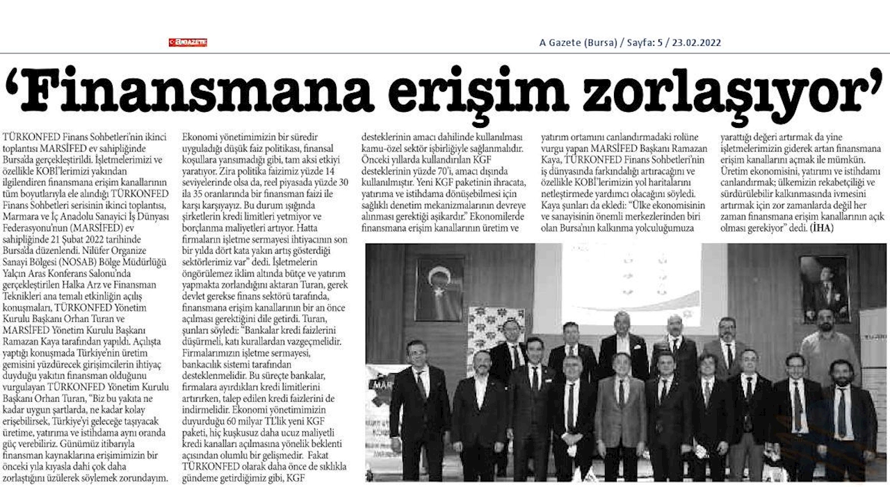 Finans Sohbetleri 21 Subat 2022 Bursa - 1
