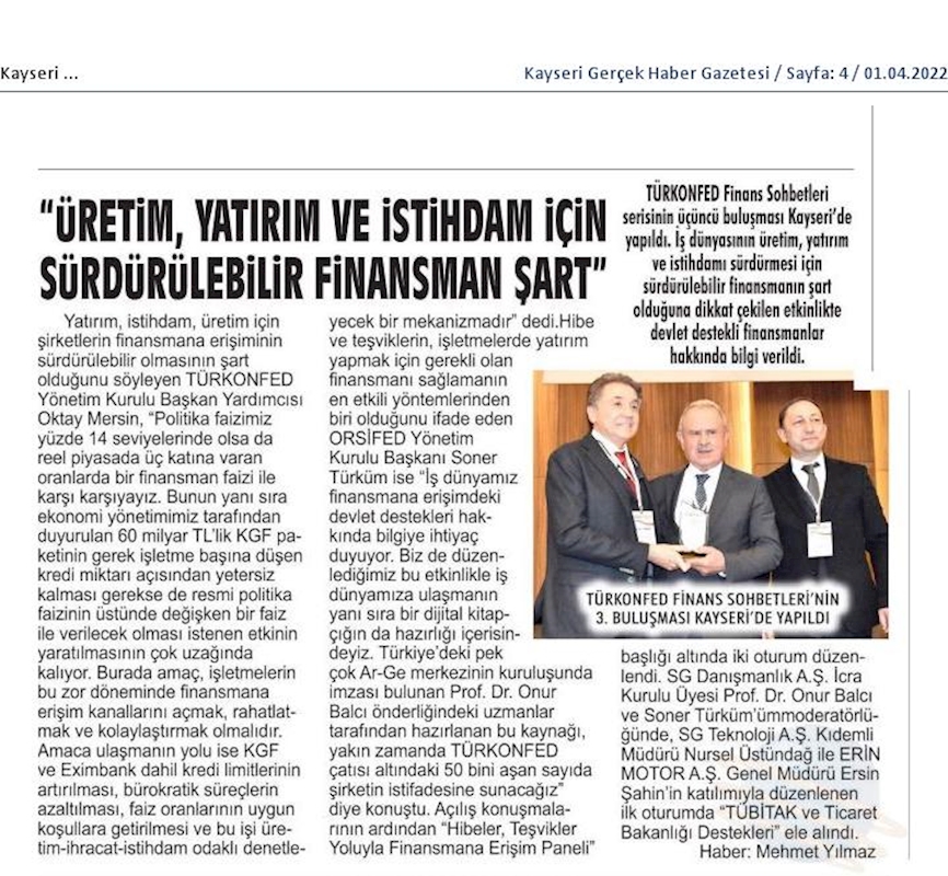 Finans Sohbetleri 30 Mart 2022 Kayseri - 3