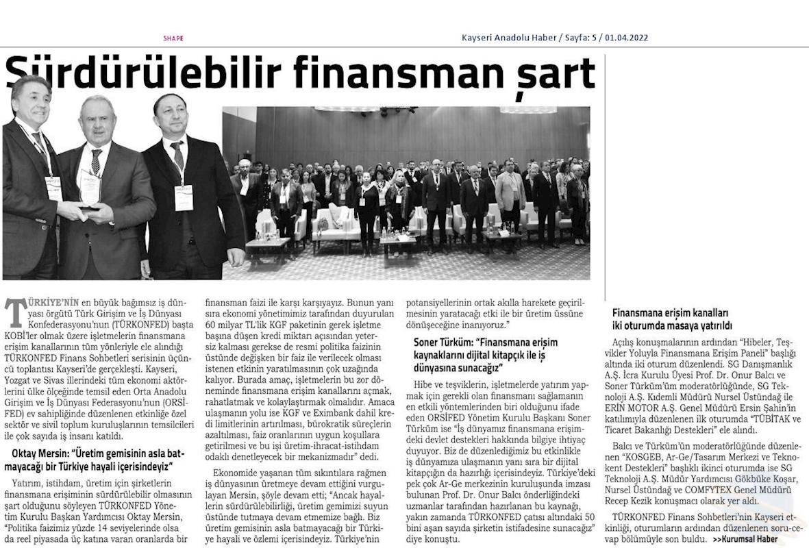 Finans Sohbetleri 30 Mart 2022 Kayseri - 6