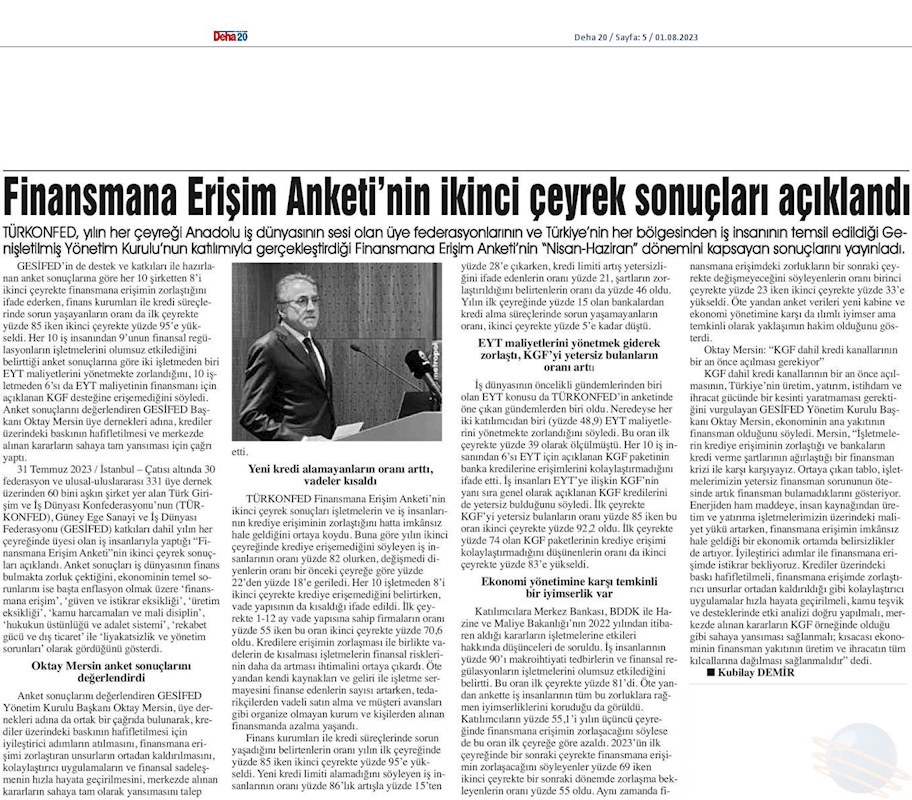 Finansmana Erisim Anketi Basin Aciklamasi 28072023 - 2