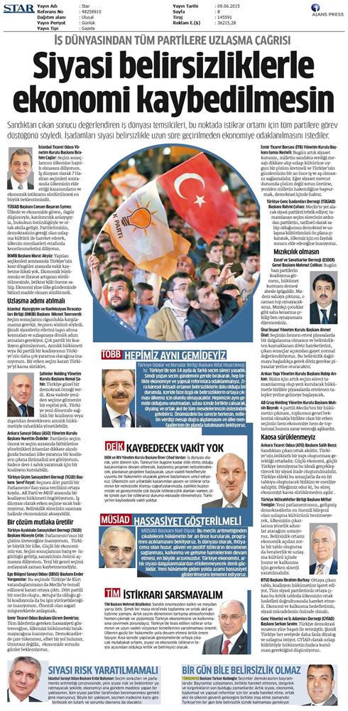 Genel Secim Sonrasi Basina Yansiyan Görüşlerimiz - 9