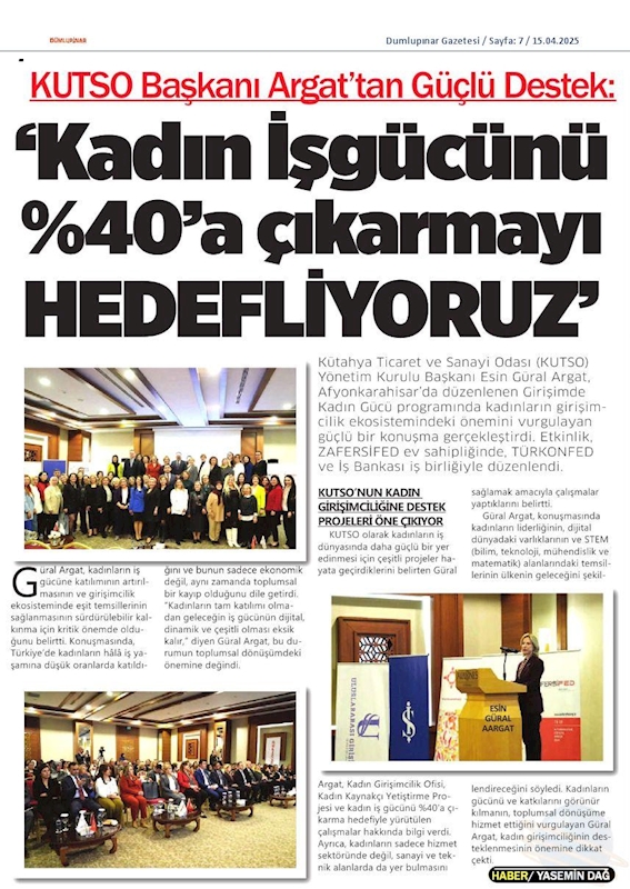 Girişimde Kadin Gucu 10 Nisan 2025 Afyonkarahisar - 1