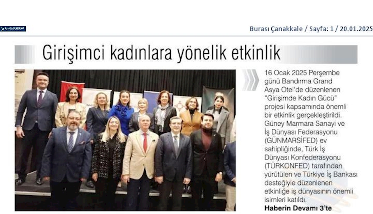 Girişimde Kadin Gucu 16 Ocak 2025 Bandirma - 15