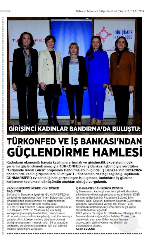 Girişimde Kadin Gucu 16 Ocak 2025 Bandirma - 16