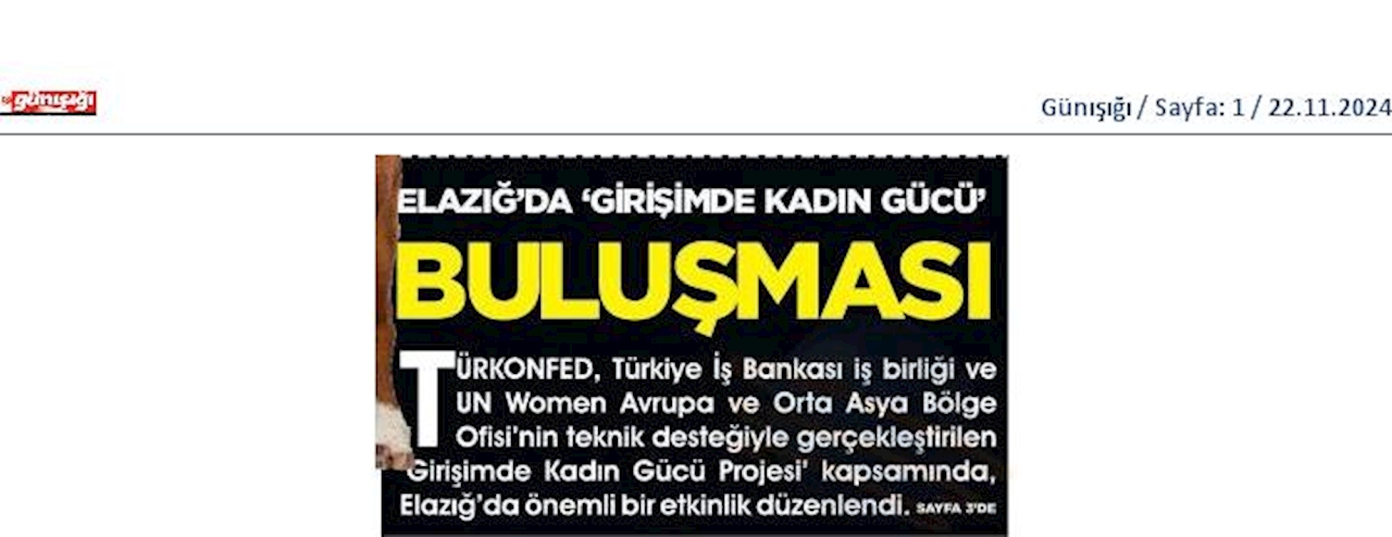 Girişimde Kadin Gucu 20 Kasim 2024 Elazig - 3