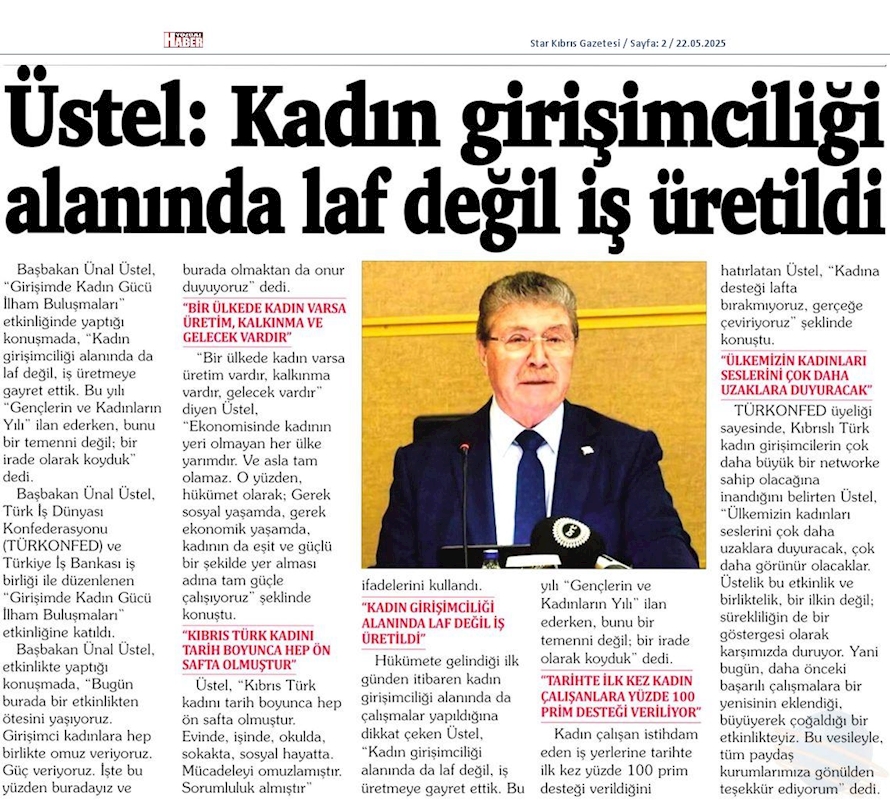 Girişimde Kadin Gucu 21 Mayis 2025 Kktc - 5