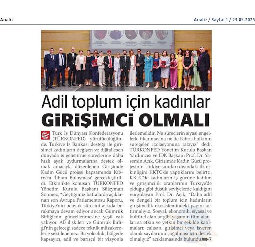 Girişimde Kadin Gucu 21 Mayis 2025 Kktc - 8