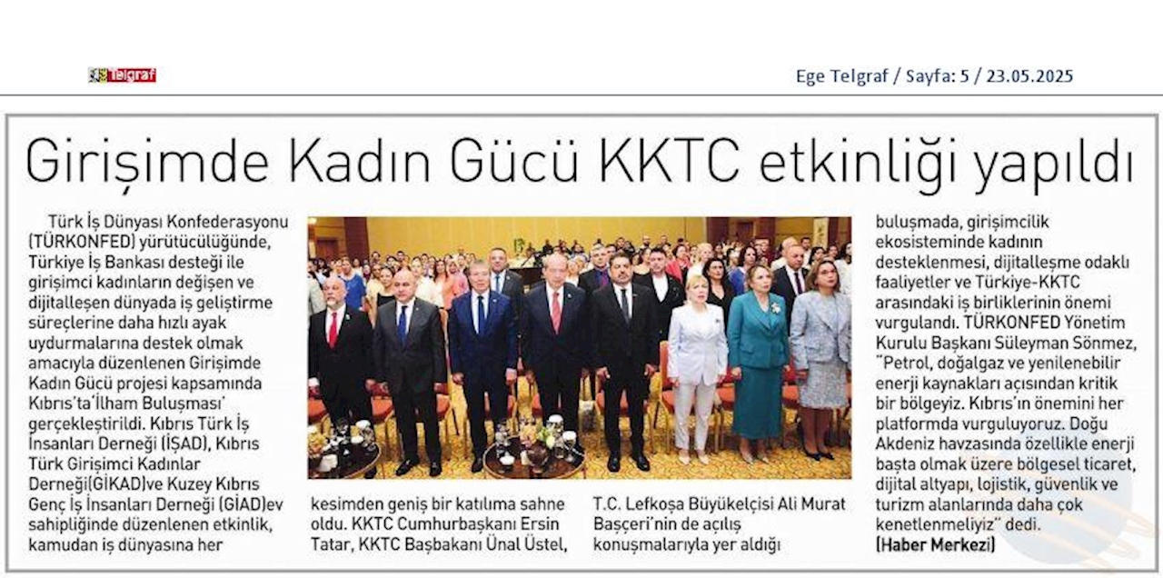 Girişimde Kadin Gucu 21 Mayis 2025 Kktc - 14