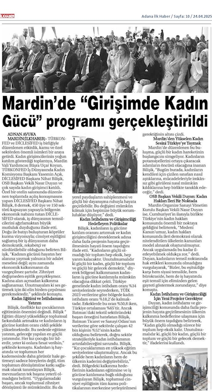 Girişimde Kadin Gucu 22 Nisan 2025 Mardin - 4