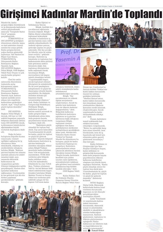 Girişimde Kadin Gucu 22 Nisan 2025 Mardin - 7