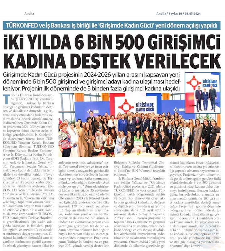 Girişimde Kadin Gucu 2024 Lansmani 30 Nisan 2024 Istanbul - 4