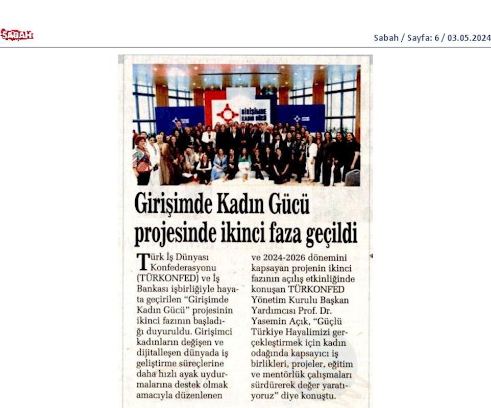 Girişimde Kadin Gucu 2024 Lansmani 30 Nisan 2024 Istanbul - 7