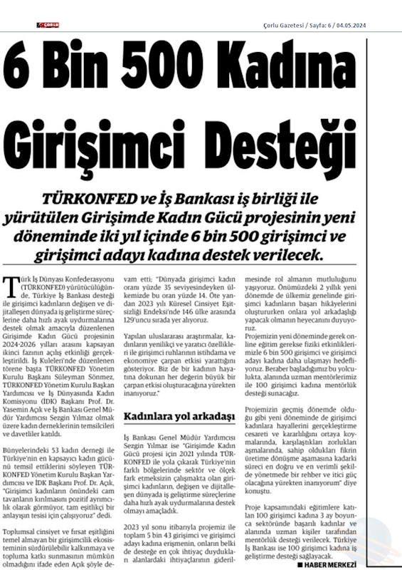 Girişimde Kadin Gucu 2024 Lansmani 30 Nisan 2024 Istanbul - 8