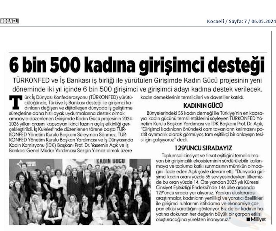 Girişimde Kadin Gucu 2024 Lansmani 30 Nisan 2024 Istanbul - 12