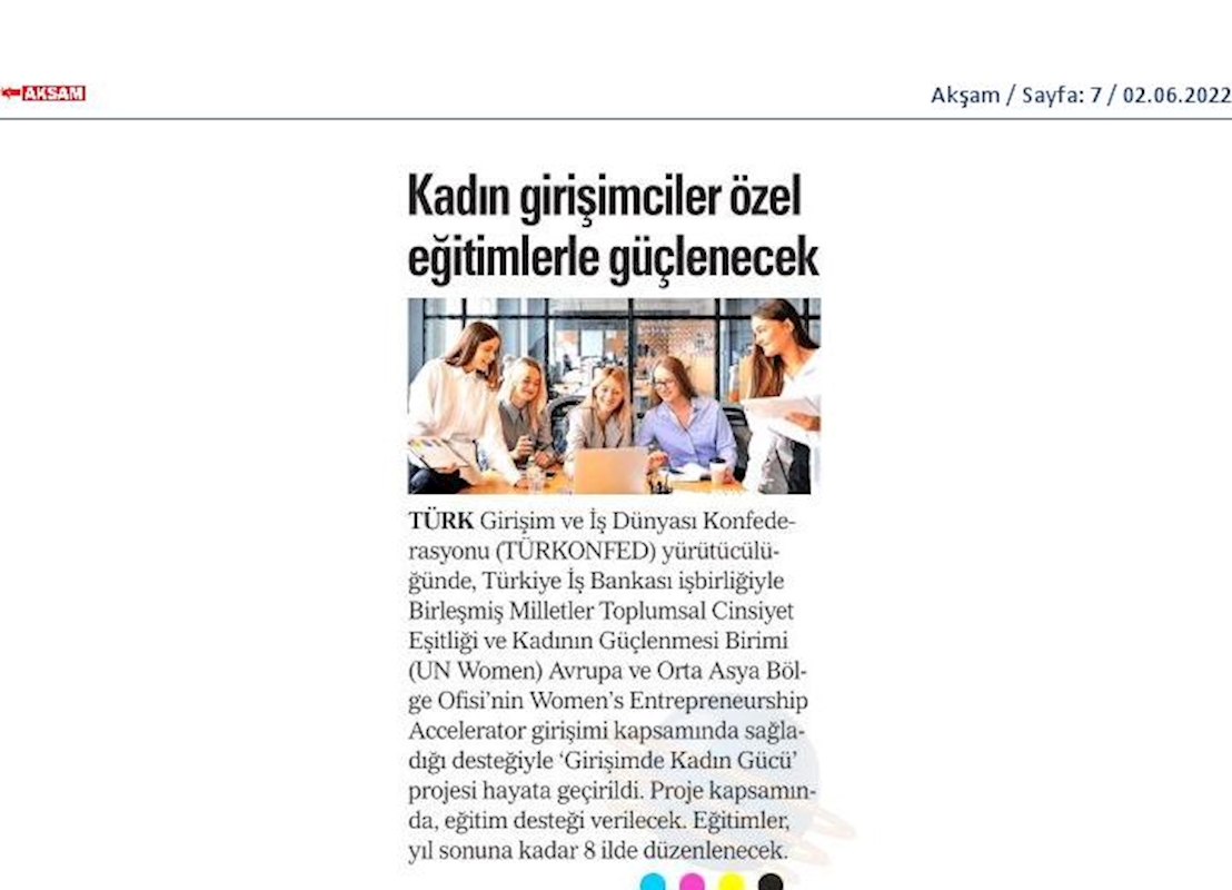 Girişimde Kadin Gucu Projesi Tanitim Toplantısı 1 Haziran 2022 Istanbul - 11