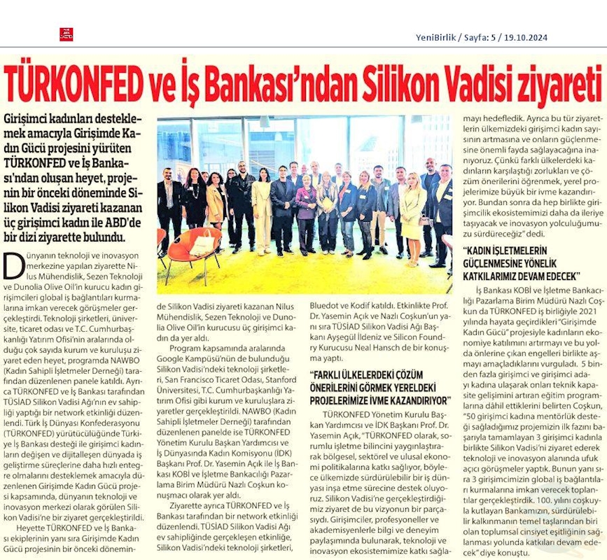 Girişimde Kadin Gucu Silikon Vadisi Ziyareti 5 Ekim 2024 Abd - 2