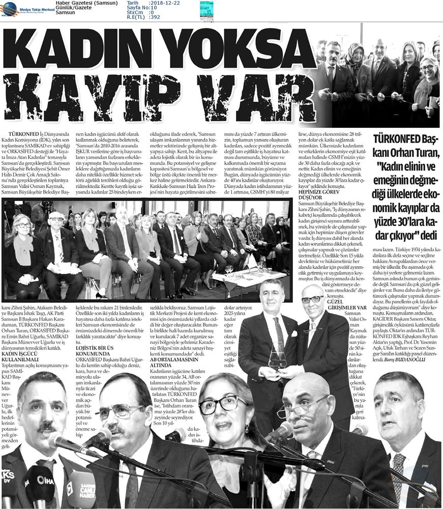 Hayata Imza Atan Kadinlar Toplantısı Medya Yansimalari 21 Aralik 2018 Samsun - 16