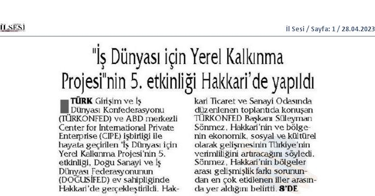 Is Dunyasi Icin Yerel Kalkinma Egitimi 2023 - 14