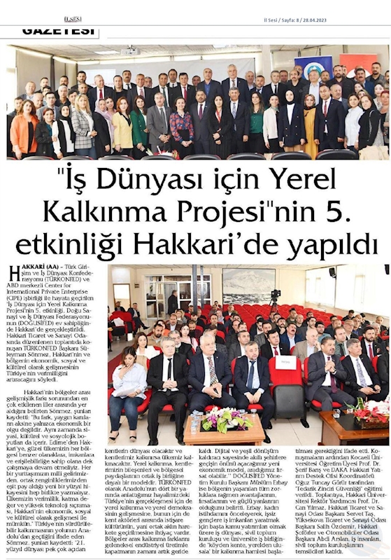 Is Dunyasi Icin Yerel Kalkinma Egitimi 2023 - 16