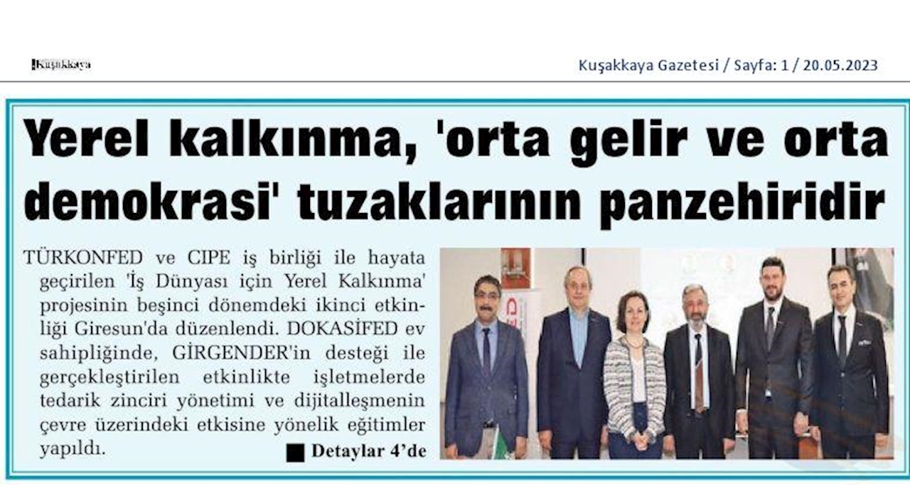 Is Dunyasi Icin Yerel Kalkinma Egitimi 2023 - 18