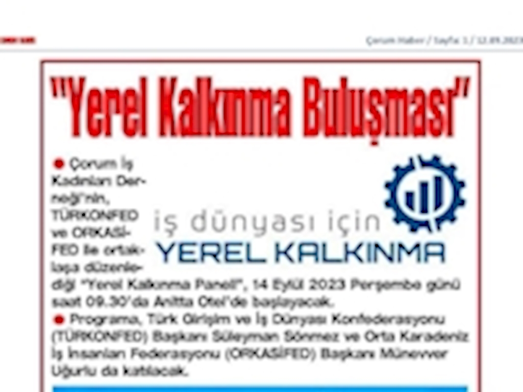 Is Dunyasi Icin Yerel Kalkinma Egitimi 2023 - 21