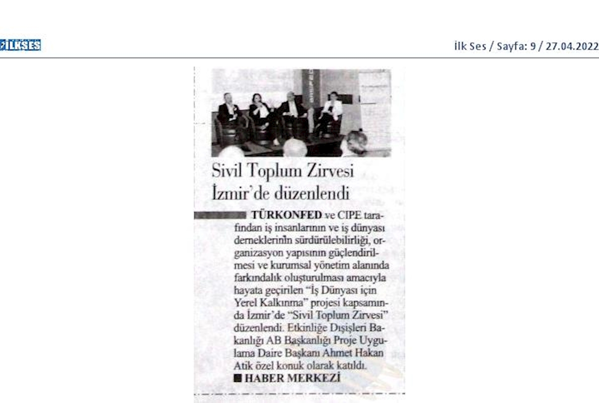 Is Dunyasi Icin Yerel Kalkinma Projesi - 10