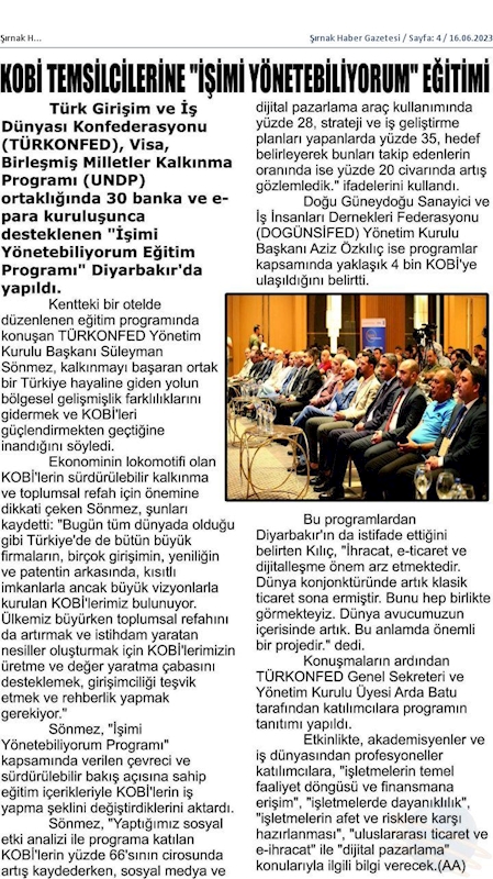 Isimi Yonetebiliyorum Egitimi 15 Haziran 2023 Diyarbakir - 4
