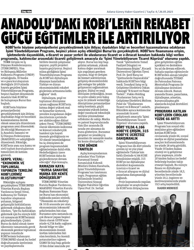 Isimi Yonetebiliyorum Egitimi 24 Mayis 2023 Bursa - 1
