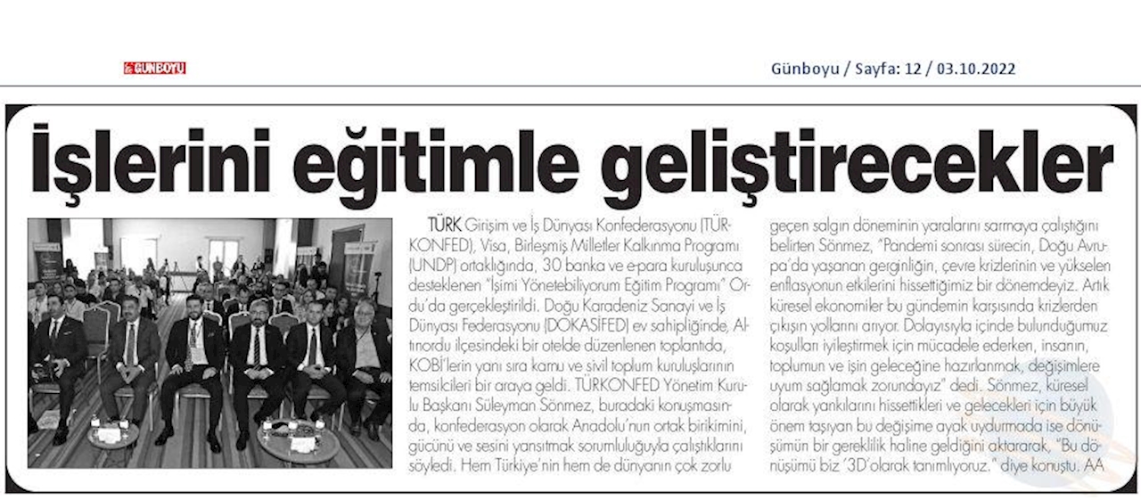 Isimi Yonetebiliyorum Egitimi 29 Eylul 2022 Ordu - 4
