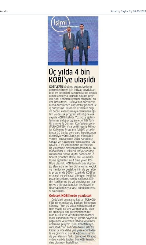 Isimi Yonetebiliyorum Egitimi 29 Eylul 2022 Ordu - 15