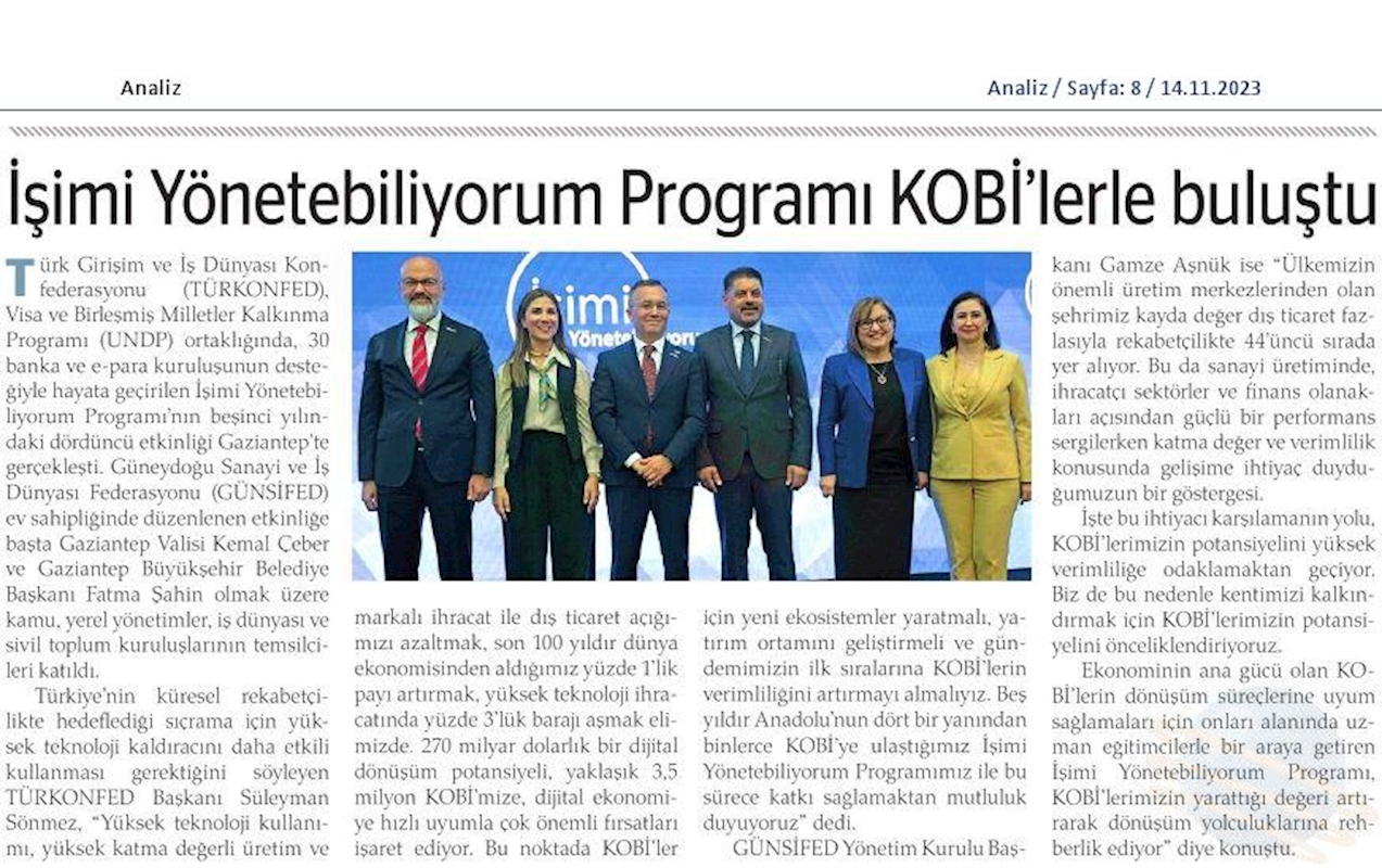 Isimi Yonetebiliyorum Egitimi 9 Kasim 2023 Gaziantep - 14