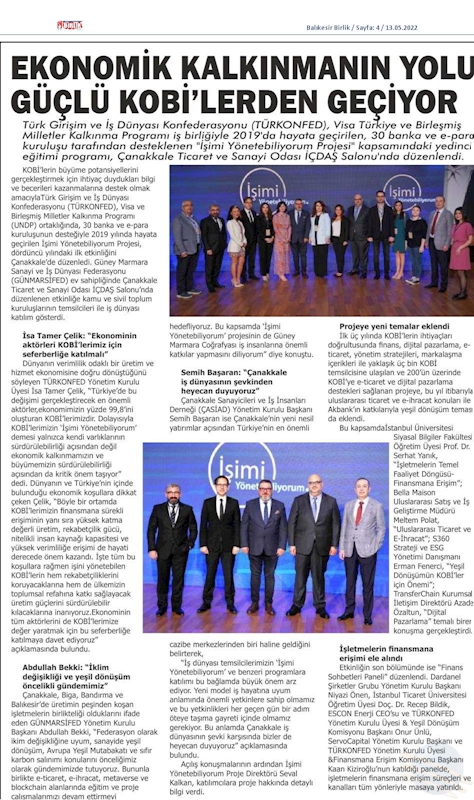 Isimi Yonetebiliyorum Projesi 12 Mayis 2022 Canakkale - 1