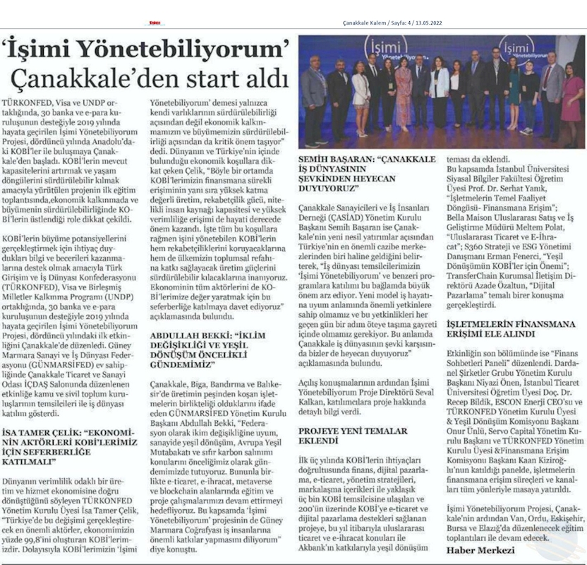 Isimi Yonetebiliyorum Projesi 12 Mayis 2022 Canakkale - 14