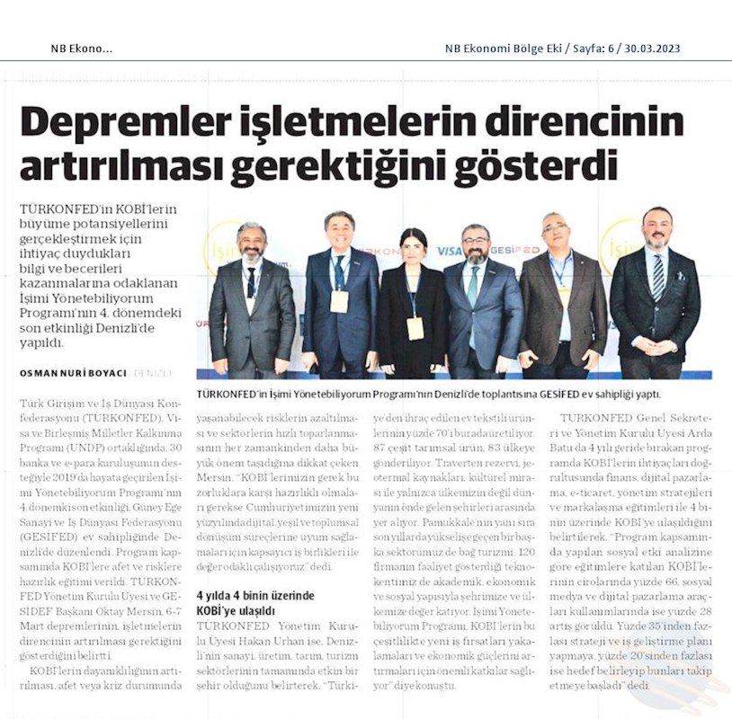 Isimi Yonetebiliyorum Projesi 17 Mart 2023 Denizli - 5
