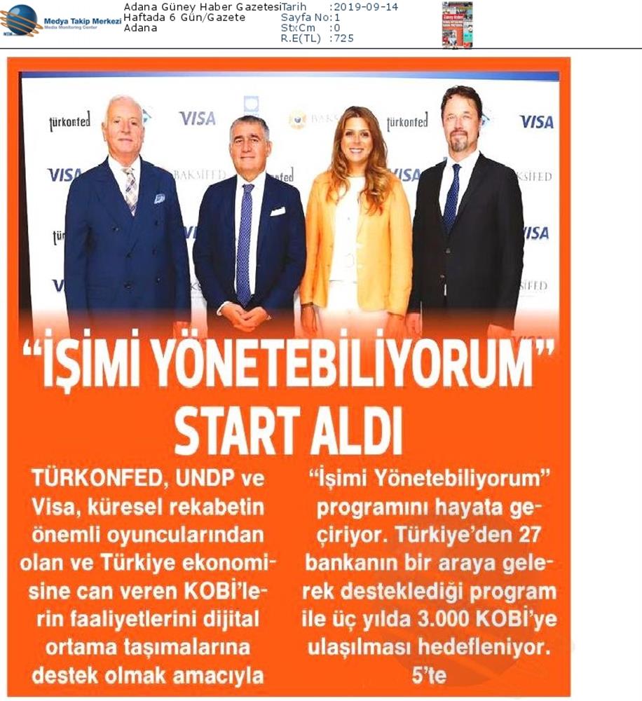 Isimi Yonetebiliyorum Projesi Medya Yansimalari 13 Eylul 2019 Antalya - 11
