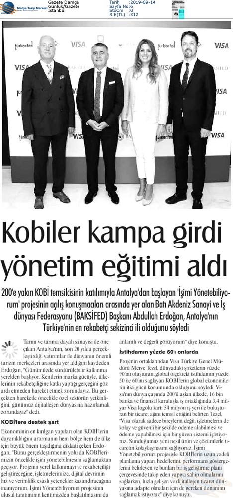Isimi Yonetebiliyorum Projesi Medya Yansimalari 13 Eylul 2019 Antalya - 25