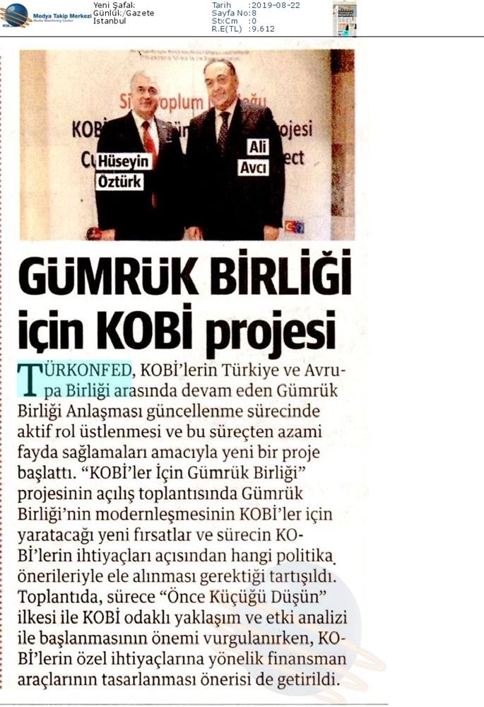 KOBİ'ler Icin Gumruk Birligi Kapanis Toplantısı Medya Yansimalari 16 Ocak 2020 Istanbul - 9